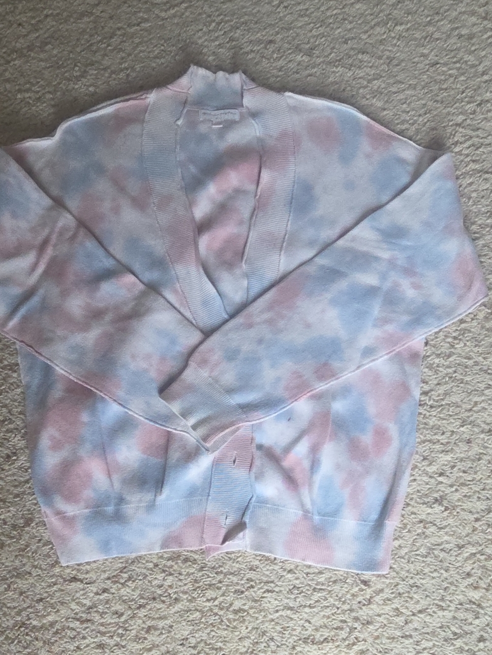Spiritual Gangster Tie Dye Varsity Cardigan